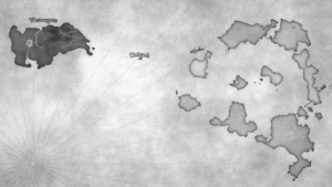 Early  draft world map for The Red