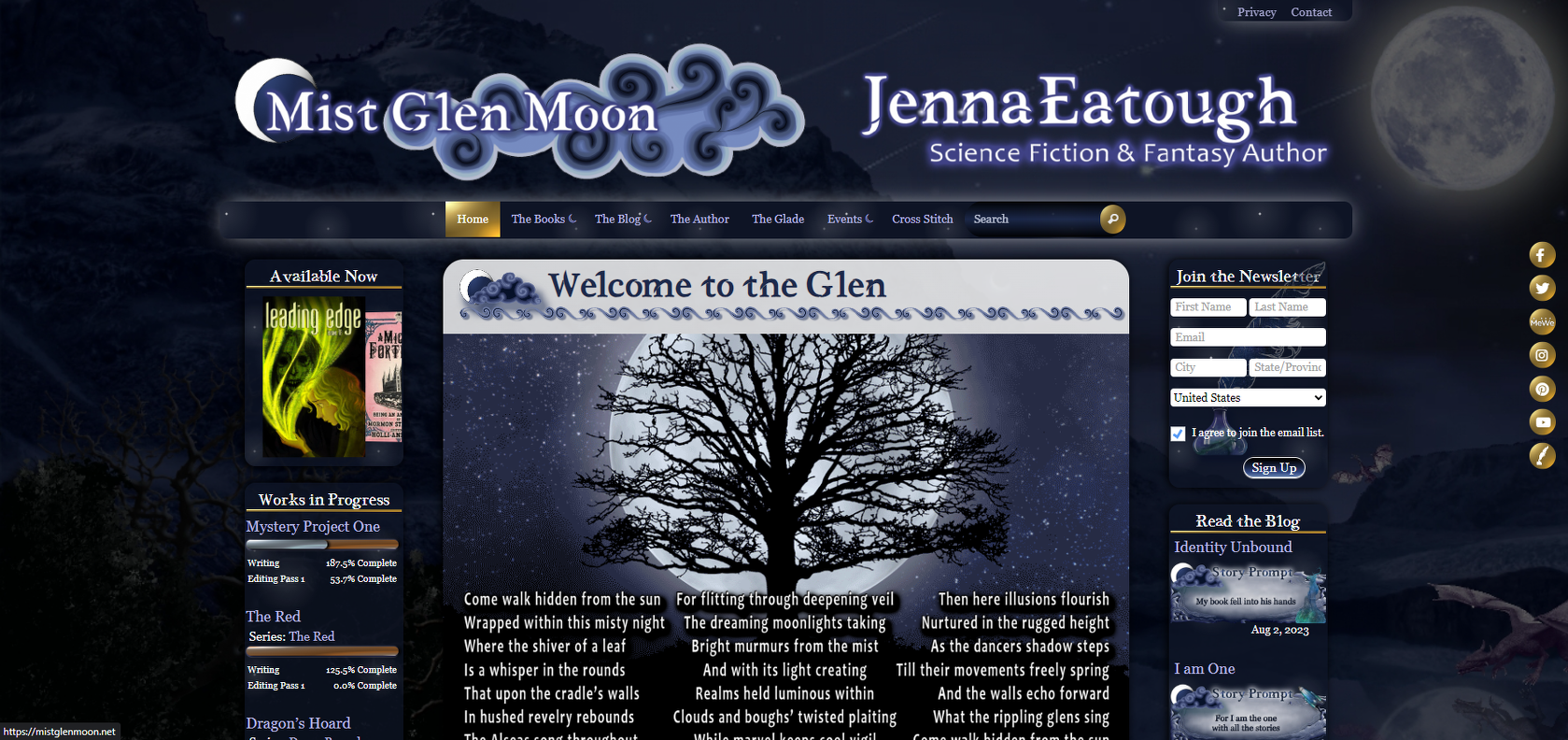 Author Jenna Eatough Website