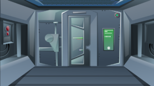 Jenna Eatough Demo Game Element Design Spaceship Corridor