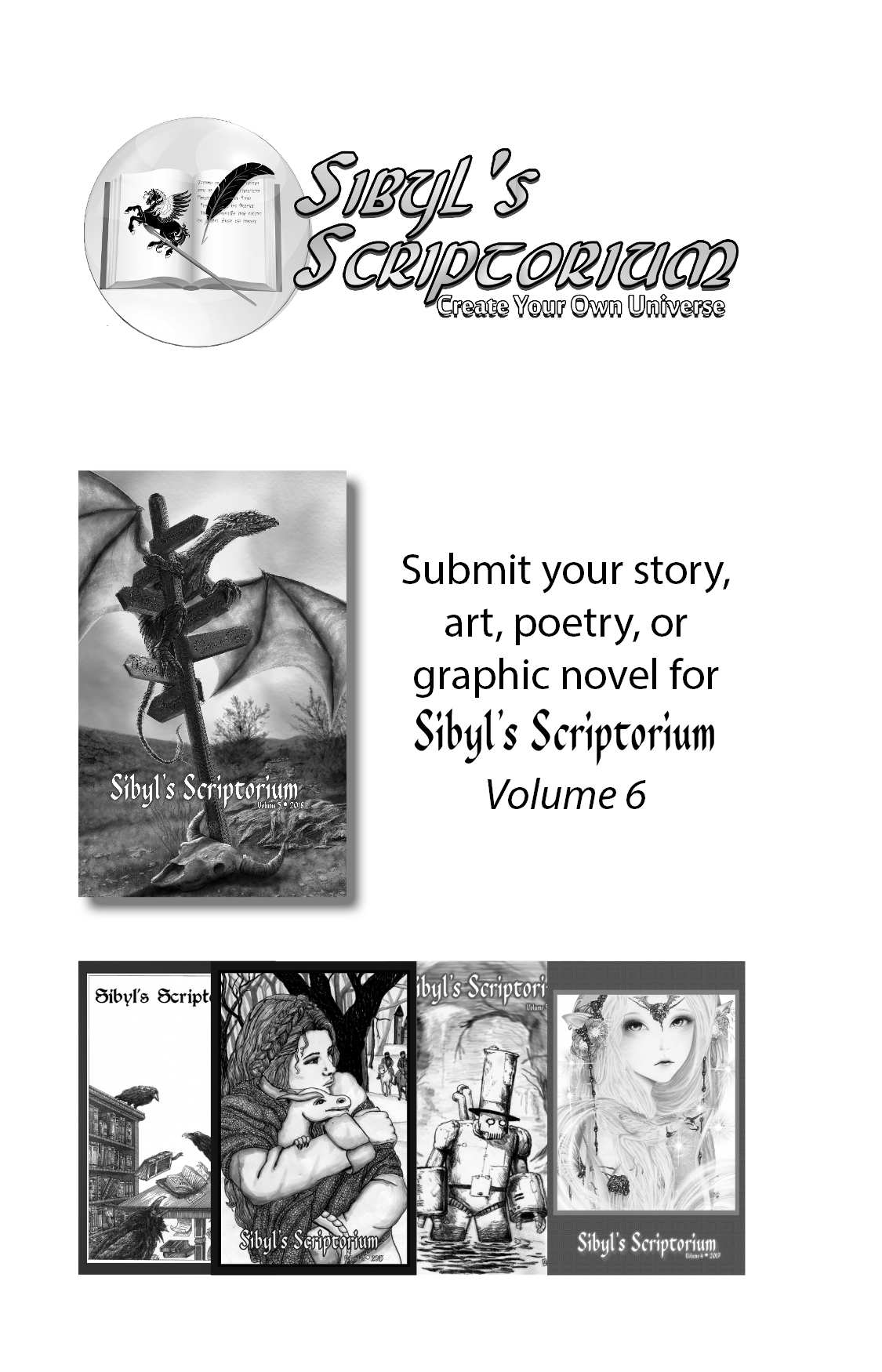 Jenna Eatough Portfolio Sibyl's Scriptorium Vol 5, Interior